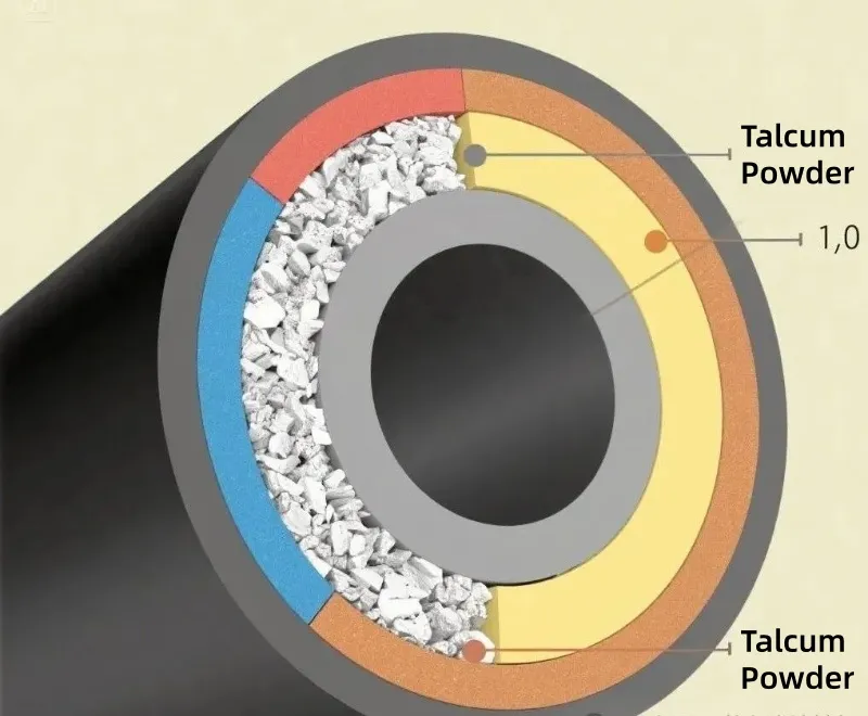 talcum powder in cable industry