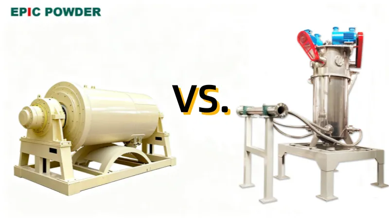 ball mill VS. jet mill