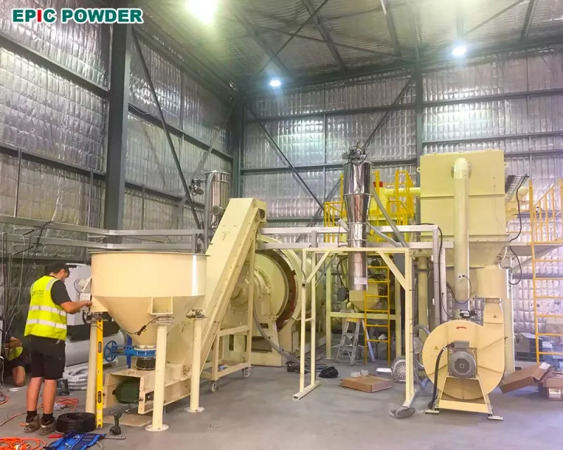 Ceramic Powder Processing ball mill and ITC air classifier