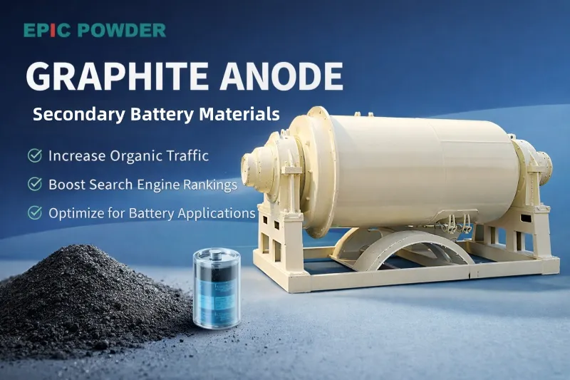 Secondary Battery Materials graphite anodes ball mill